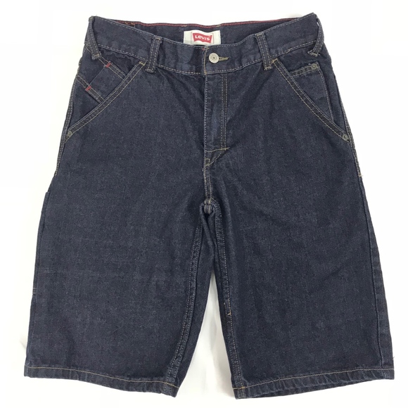 Levi's Dark Wash Blue Denim Jeans Short - Picture 2 of 6